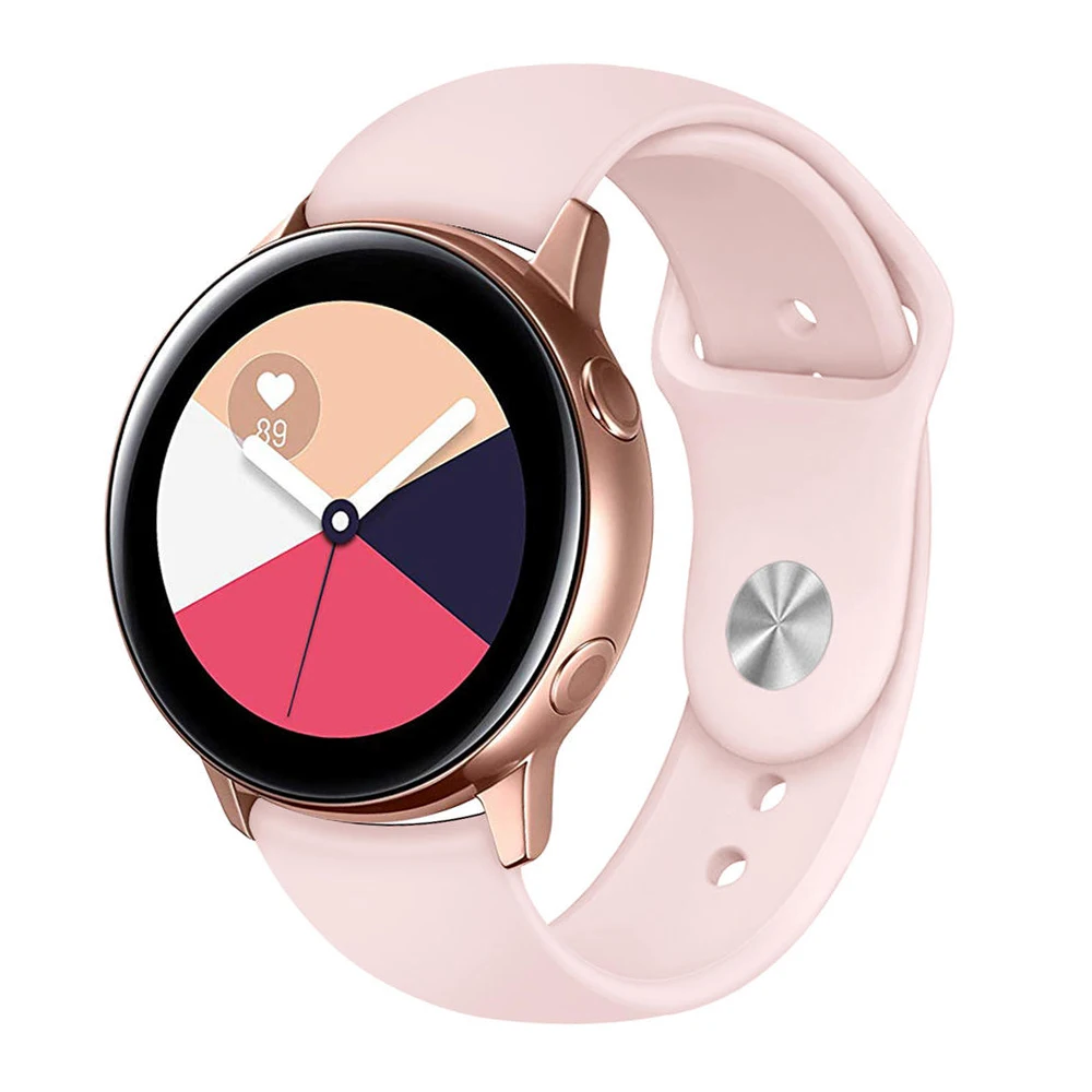Galaxy watch Active для samusng galaxy watch 42 мм gear sport s2 классический браслет 20 мм ремешок для часов Силиконовый умный ремешок для часов 42