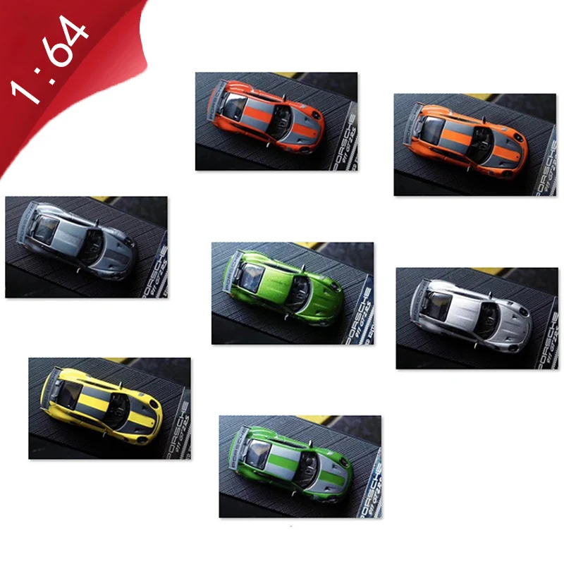 

1:64 scale alloy diecast metal die-cast vehicle 911GT RS super sports car model adult child boy for toy collection gift display