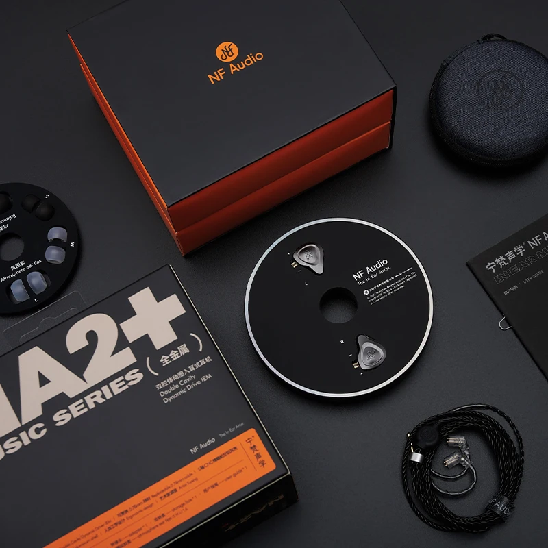 

NF AUDIO NA2+ Dual Cavity Dynamic 2 Pin 0.78mm Cable Aluminum Hifi Music Monitor Earphones Earbuds