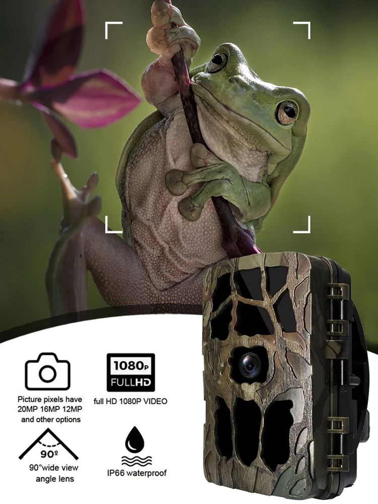 

H982 Forest Camera 20MP 1080P Hunting Camera 0.2S Trigger Wildlife Camera Scouting Security Trail Cameras Ip66 Photo Trap
