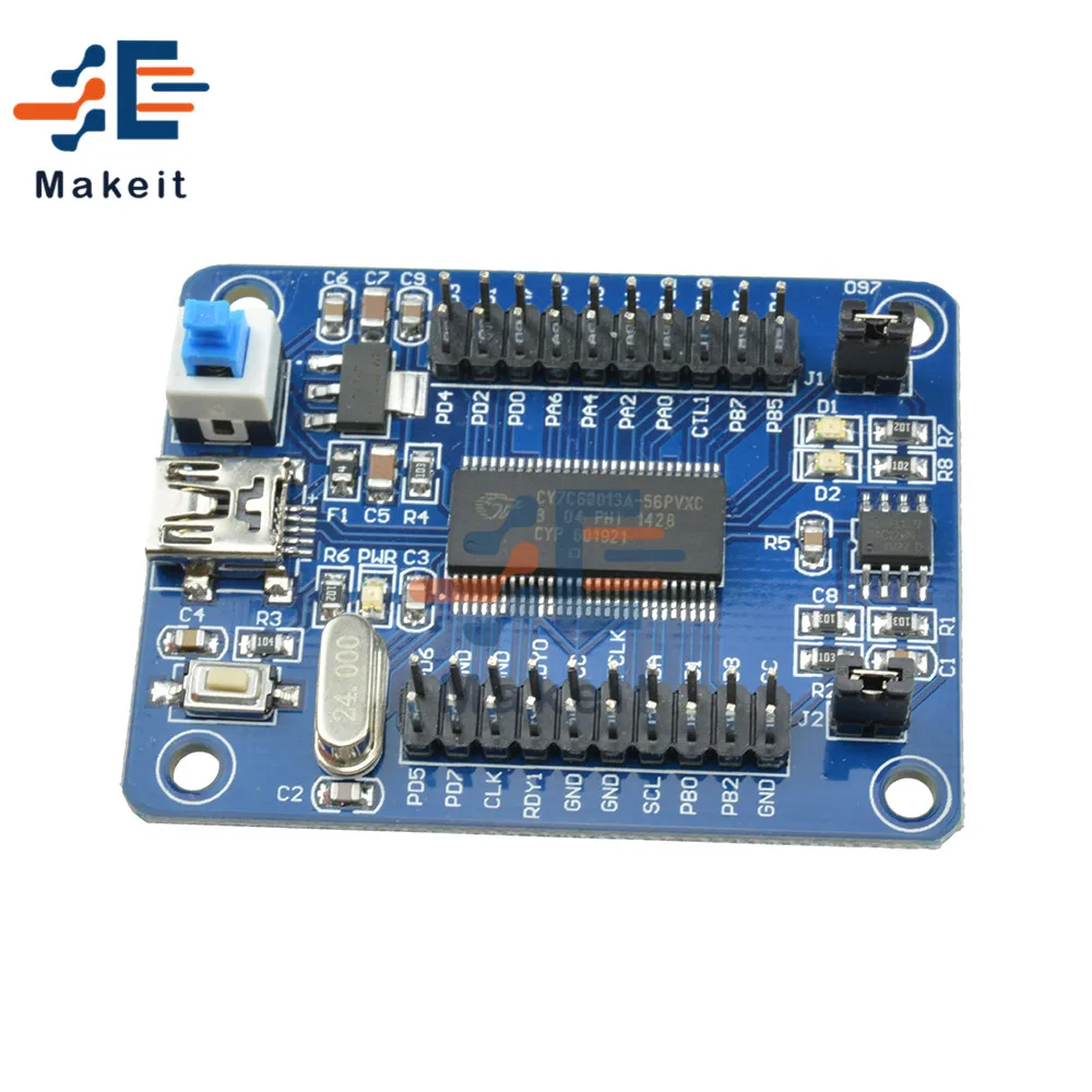 USB материнская плата EZ FX2LP CY7C68013A макетная логический анализатор с