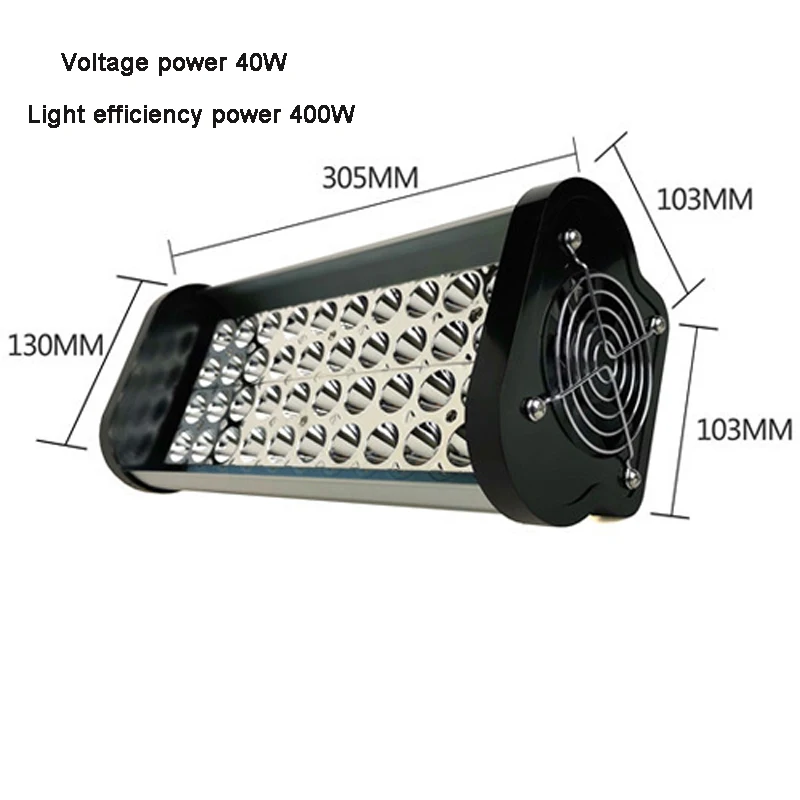 Цена 400 Вт светодиодный портативный УФ коллоидный светильник для отверждения печатающей головки струйных фото-принтеров 395nm Cob УФ светодиодный с...