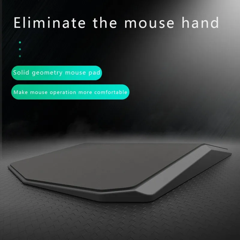 Прочный эргономичный коврик для мыши с геометрическим рисунком гладкий