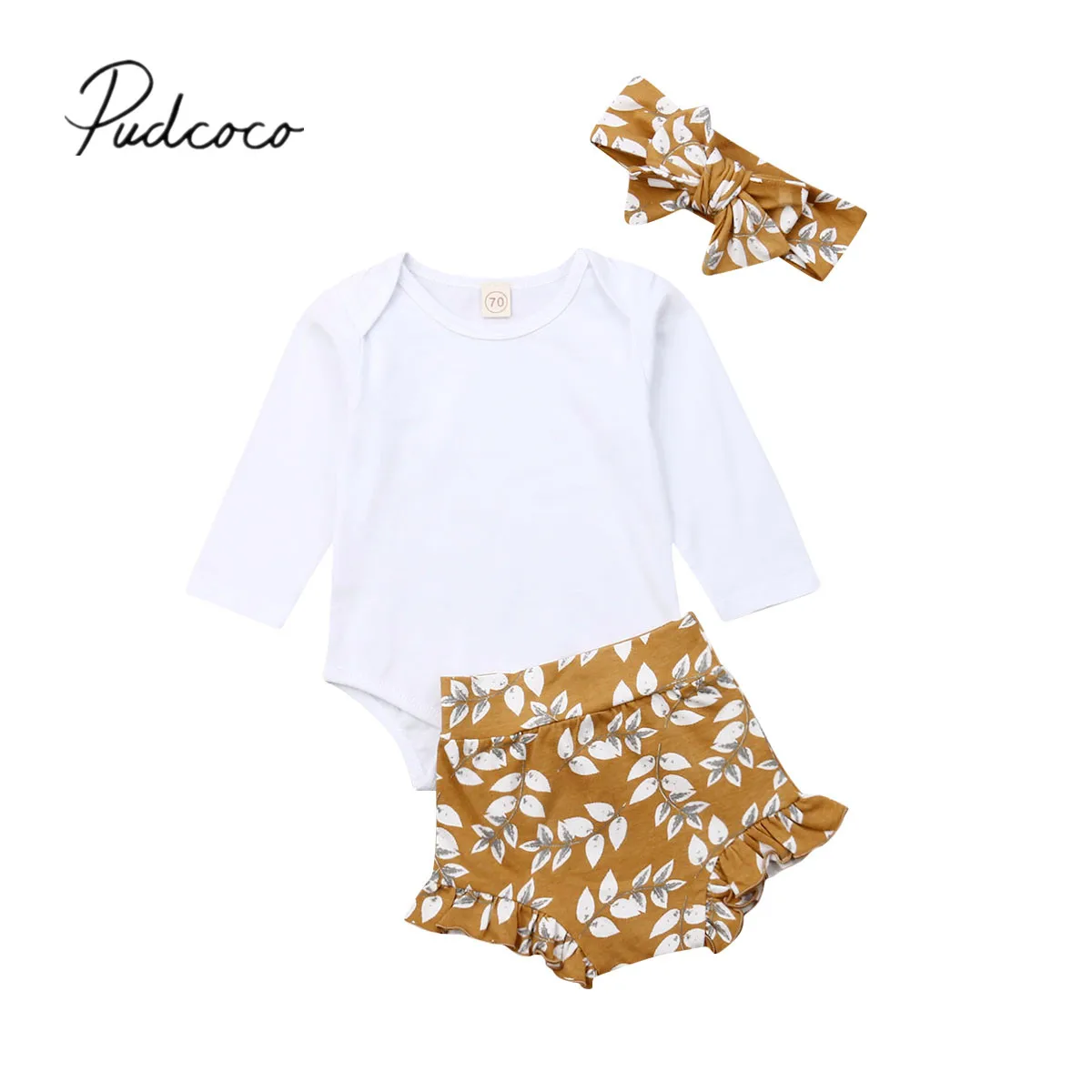 Детский комбинезон с длинным рукавом цветочным принтом | Мать и ребенок