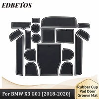 for bmw x3 g01 2018 2019 2020 gate slot pad rubber mat non slip interior cup pad for bmw x3 g01 door cup holder accessories