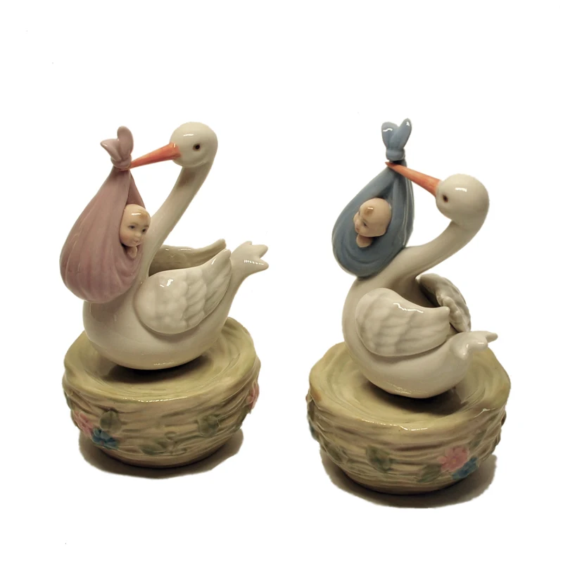 Изысканная музыкальная шкатулка высокого качества из американской керамики