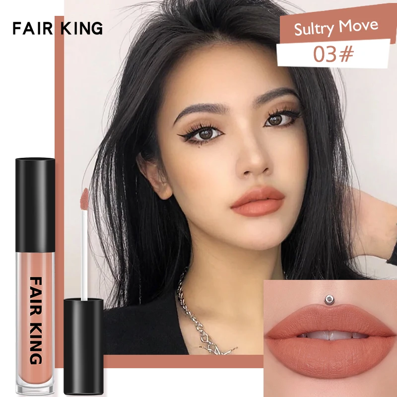 

Misty Velvet Lip Glaze Smooth Waterproof Non-greasy High Color Rendering Long-lasting Natural Lip Makeup 6 Colors Available