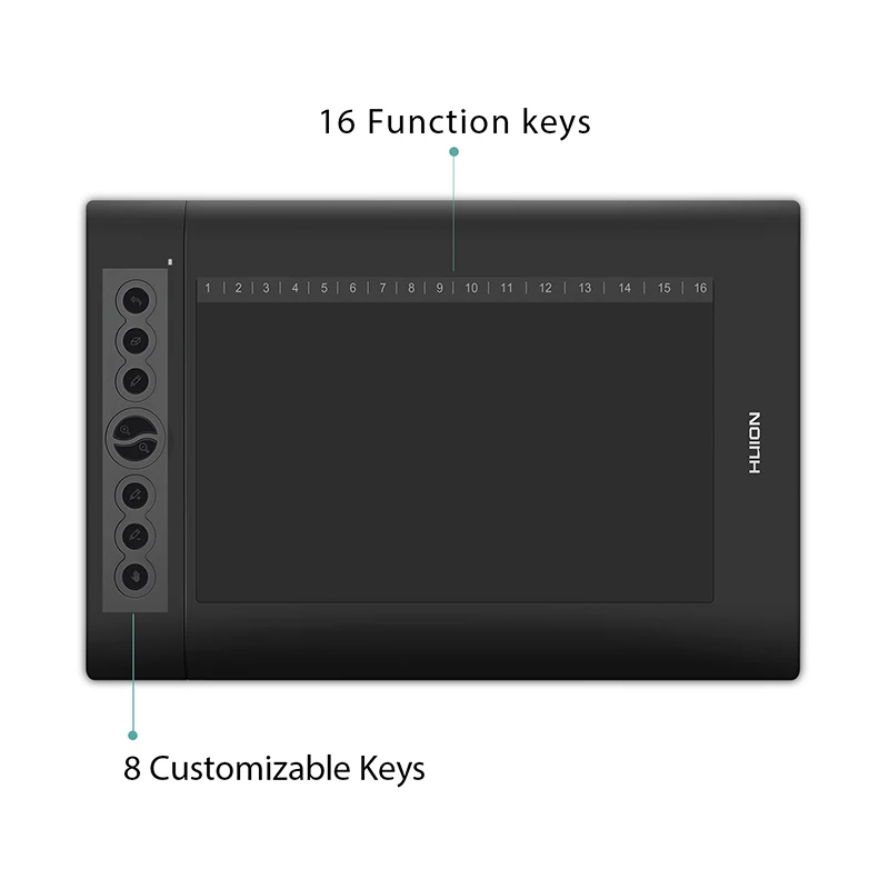 HUION H610 Pro V2 графический планшет цифровая ручка для рисования ручка для планшета давление 8192 уровней Экспресс-клавиши функция наклона без аккумулятора