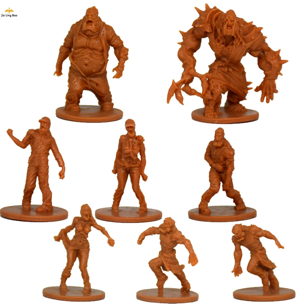 

Zombicide Miniatures Figures Unpainted Model Kit Nendroid Zombie Soldier Modeling Board Game Models Diy Figurines