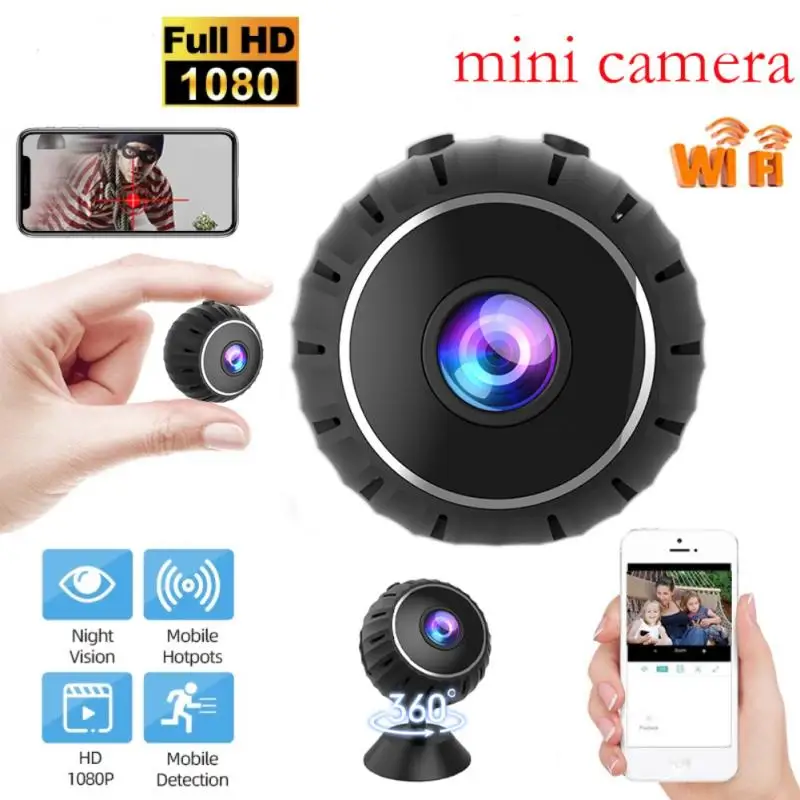 

Мини-камера с поддержкой Wi-Fi, 1080p, HD, ночная версия, микродиктофон, беспроводные мини-видеокамеры, IP-камера видеонаблюдения