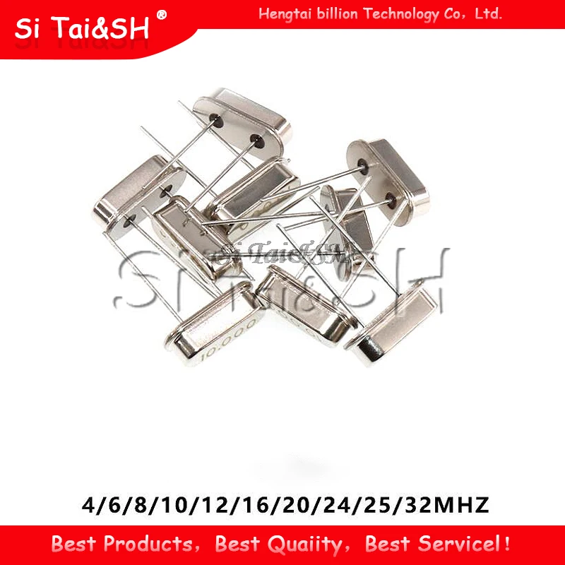10 шт. 4 МГц 6 8 12 16 20 24 32 768 K 2*6 3*8 Кварцевый резонатор Пассивный генератор HC 49S