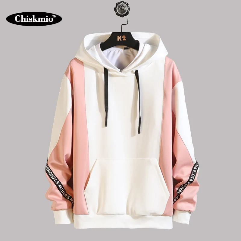 Женская толстовка с капюшоном Chiskmio цветной пуловер в стиле пэчворк Женский