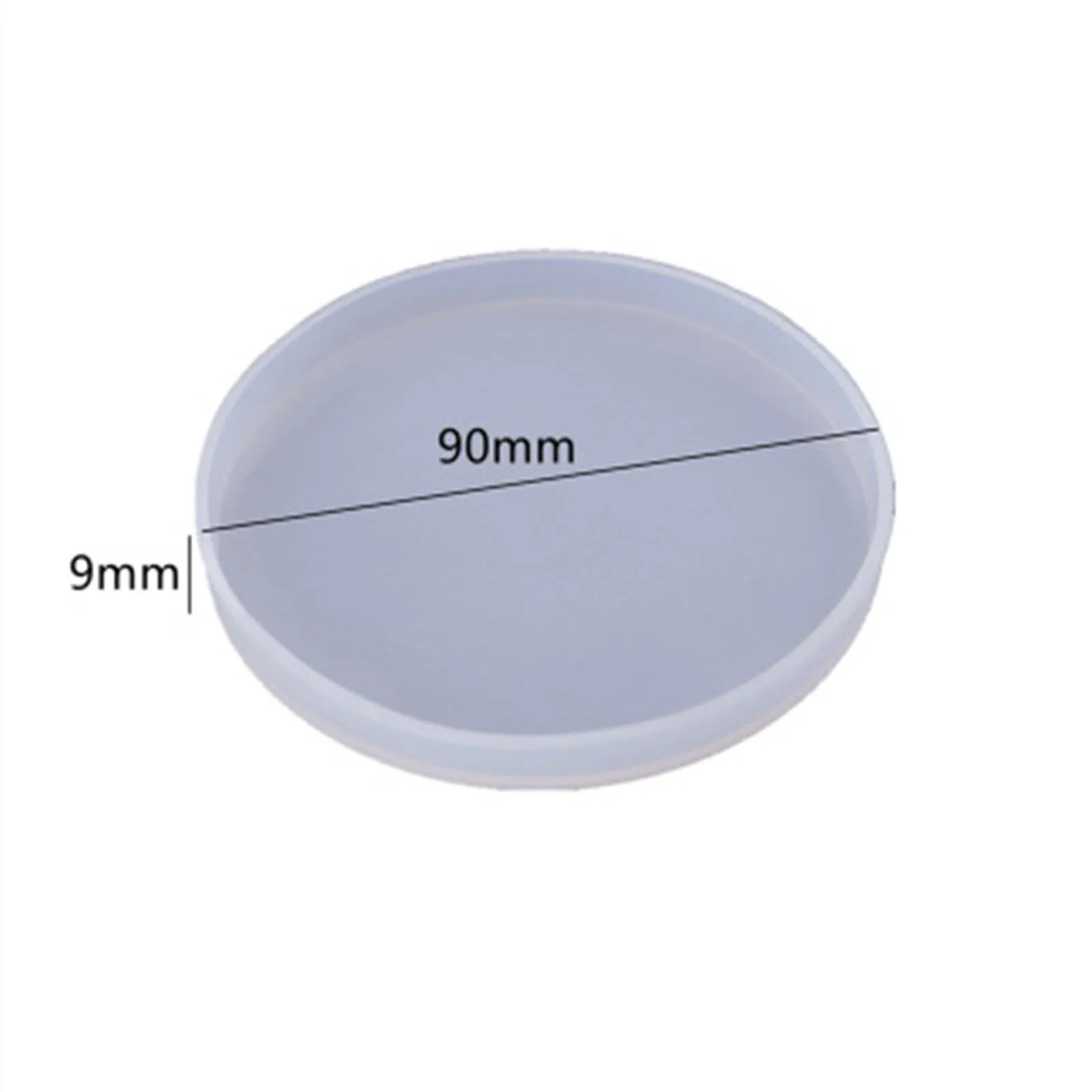 

1PC Silicone Resin Mold Jewelry Making Coaster Round Round White Epoxy Casting Molds DIY Storage Necklace Jewelry Crafts Tools
