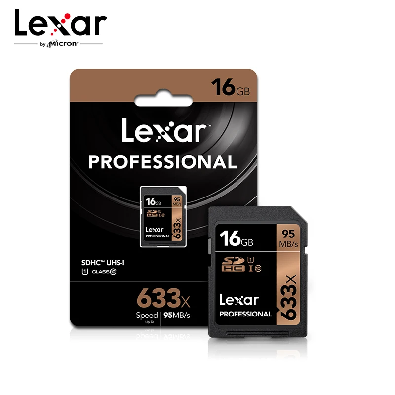 Lexar 633X64G sd-карта 256 Гб карта памяти 32 Гб UHS-I флэш-карта 128 Гб 16 Гб Высокая скорость до Макс 95 м класс 10 633x для камеры
