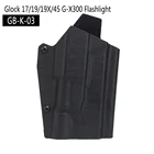 Тактическая кобура Kydex для пистолета Glock 171919X45G-X300, кобура для фонарика, адаптер для пистолета, платформа с зажимом для талии QLS 19 22