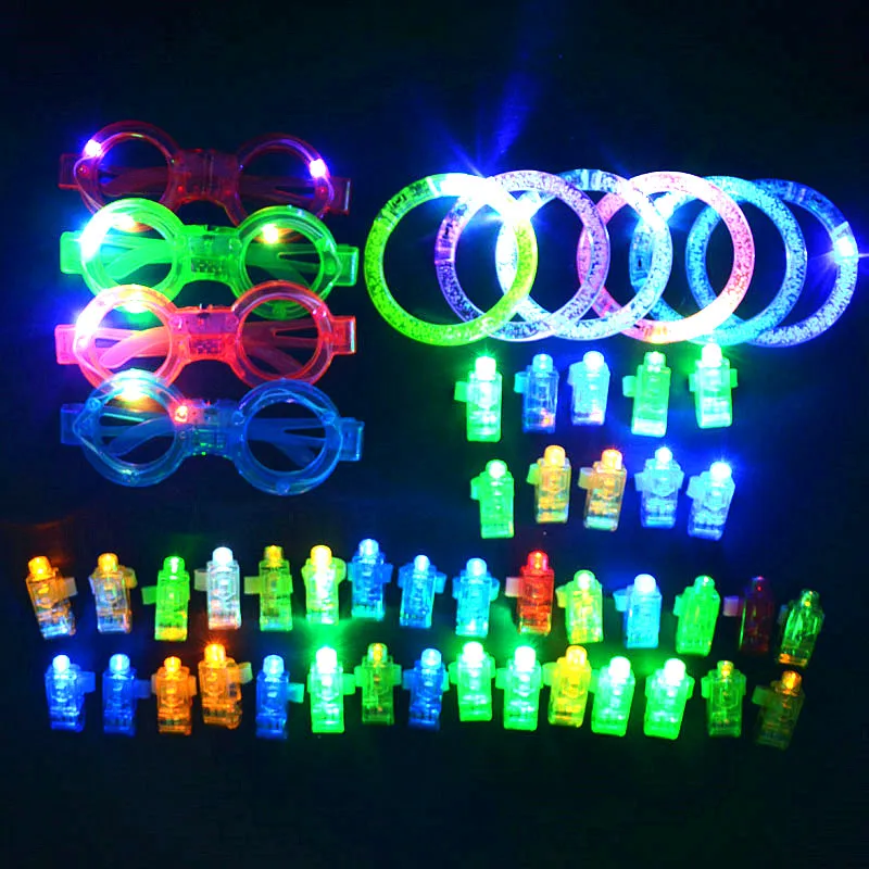 Светящиеся неоновые браслеты со светодиодной подсветильник кой 50 шт.|Сверкающие