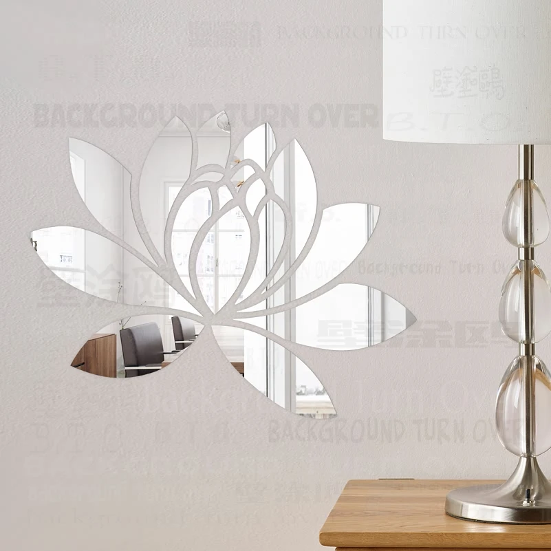 Зеркальные настенные Стикеры украшение комнаты Декор для дома спальни