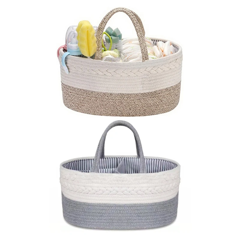 

Baby Diaper Caddy Organizer Portable Nursery Storage Basket Mummy Carriage Bag