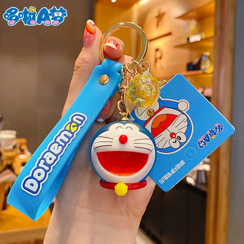 

Брелок с мультипликационным дораэмоном, аниме модель детских игрушек, модный брелок с мультяшным Jingle Cat, трендовый автомобильный брелок, же...