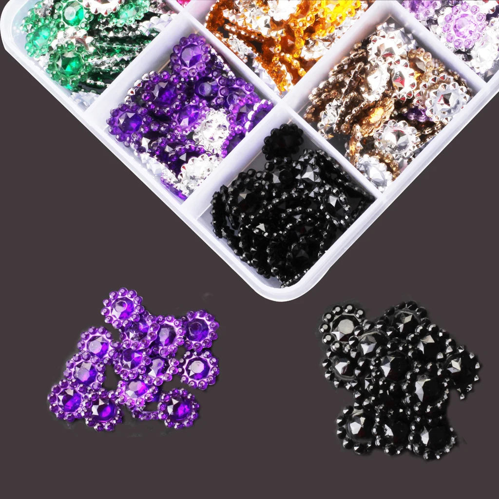 

600x Flatback Clear Crystal Button Gem Accessories Wedding Buttons Decor DIY
