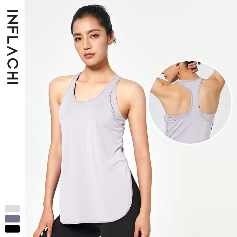 

Поддельная Спортивная футболка из 2 предметов, одежда для йоги, Женская свободная/быстросохнущая футболка без рукавов для бега, фитнеса, наг...