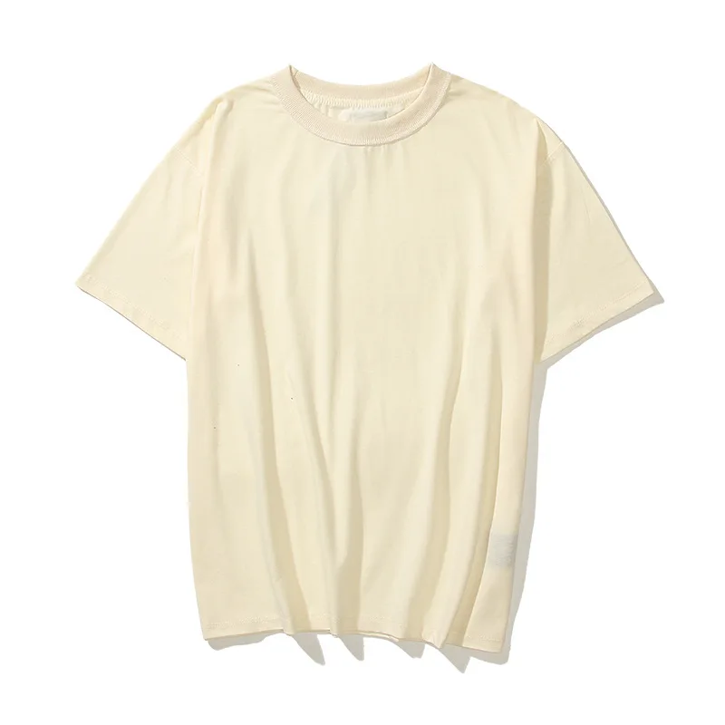 

American G Solid Color Distressed inside-out Wear Maychao High Street Casual Loose Men's and Women's Short Sleeve Loose T-shirt
