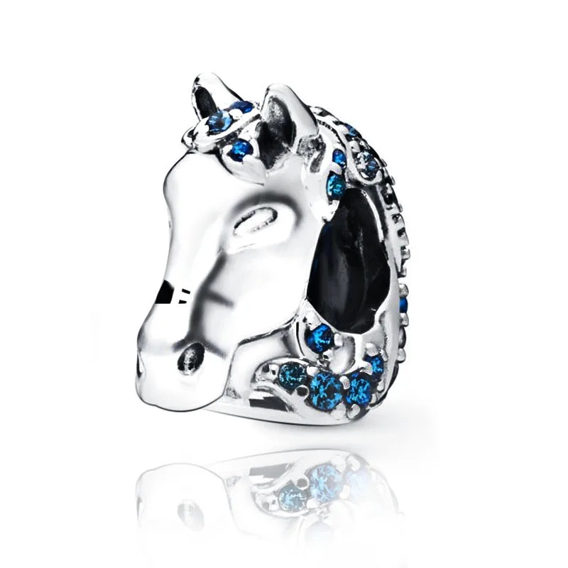 2020 Spring Collection 925 Sterling Silver Horse Head Charms Beads Fits Original Pandora Charm Bracelet DIY Fashion Jewelry Gift | Украшения