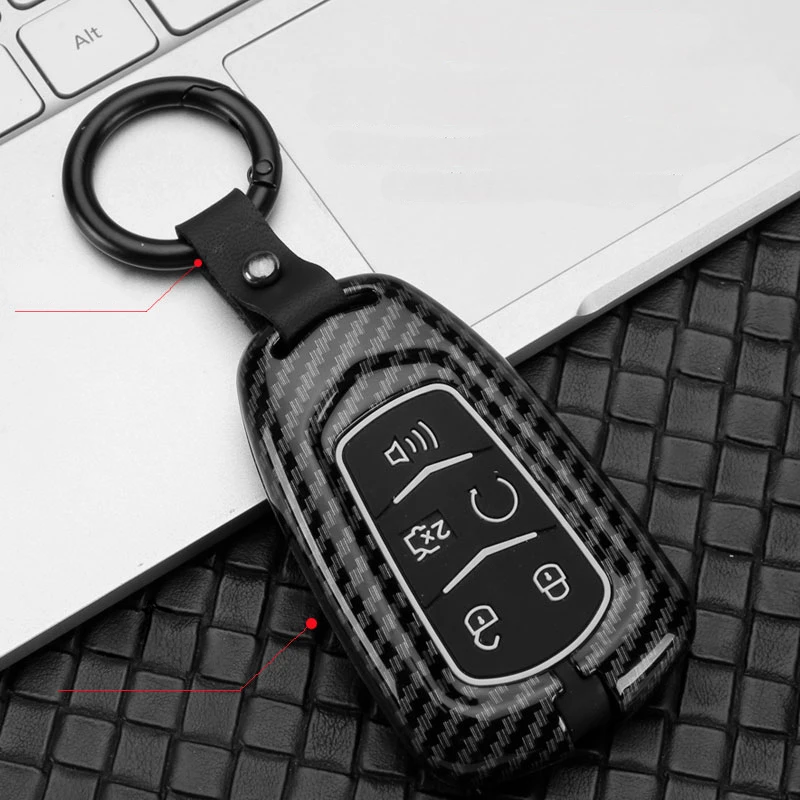 

Популярный чехол для автомобильного ключа из цинкового сплава, чехол для Cadillac Escalade CTS XTS ATS ATS-L XLS SRX 2015 4/5/6 Button 28T CTS-V XT5 CT6 Protect