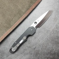 spy c240 pocket folding knife carbon fiber handle s30v steel blade tactical survival knife outdoor camping edc multi tools