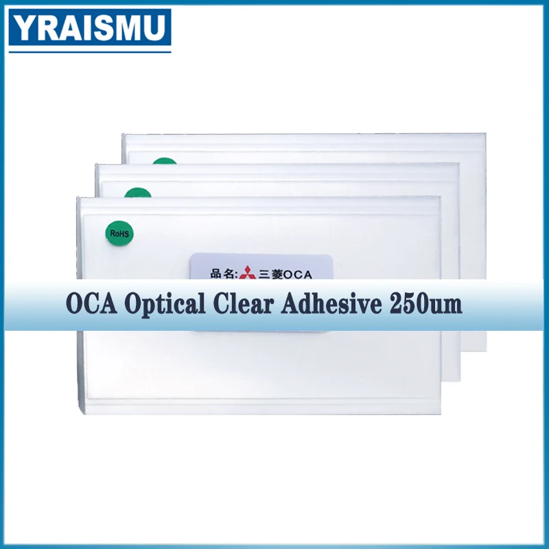 

50pcs 250um OCA Optical Clear Adhesive for iPhone 12pro 11 pro X XS XR MAX 5 4s 6 6s 7 8 plus OCA Glue Touch Glass Lens