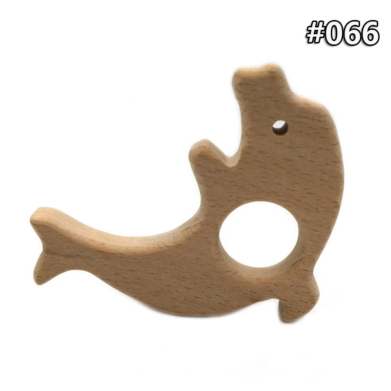 Детский деревянный Прорезыватель для зубов пищевой класс деревянное ожерелье