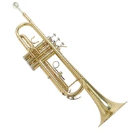 batesmusic trumpet bb flat brass trompeta exquisite durable trompete musical instrument with mouthpiece gloves case
