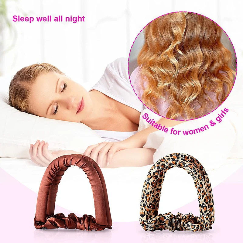 

Heatless Curl Ribbon For Long Hair Heatless Lazy Curls Overnight Tube Curling Diy Soft Foam Hair Curl Hair Curler Women Girls