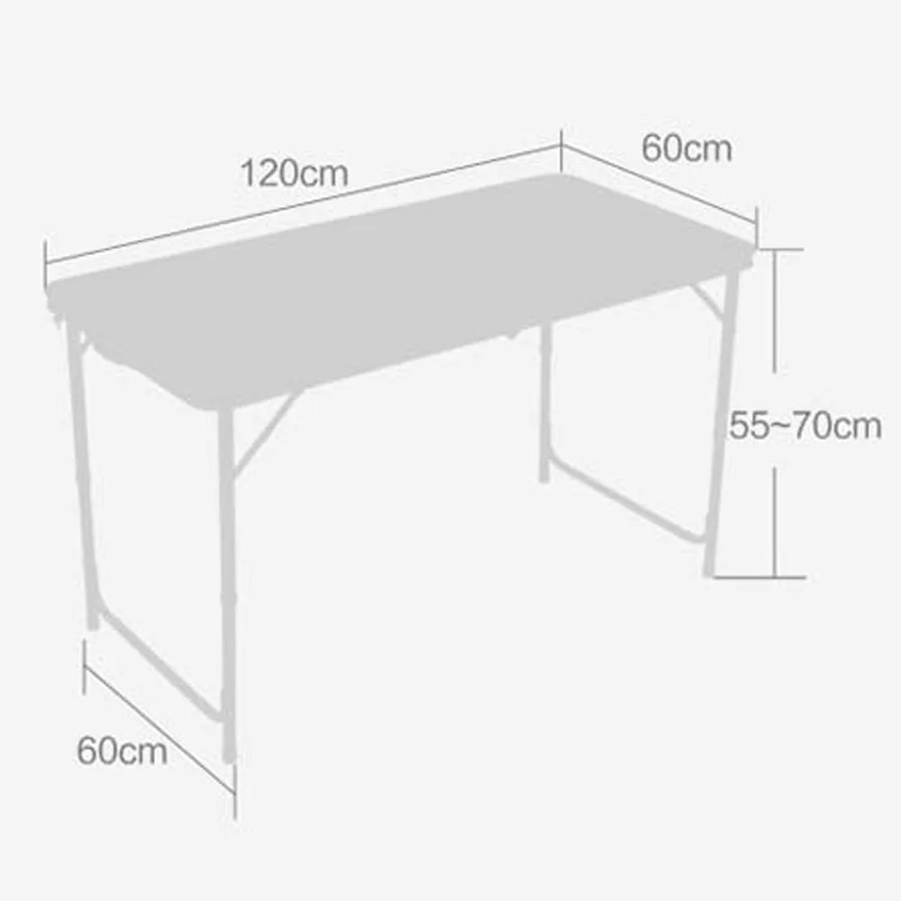 

Outdoor Picnic Folding Table Aluminum Wooden Board White Garden Party Gathering Table Portable Camping Dinningtable