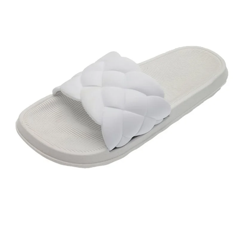 

2021 Summer New Women's Round Toe Solid Color Soft Flat Sandals Casual Fashion Comfortable Indoor Slippers Outdoor Beach Shoes