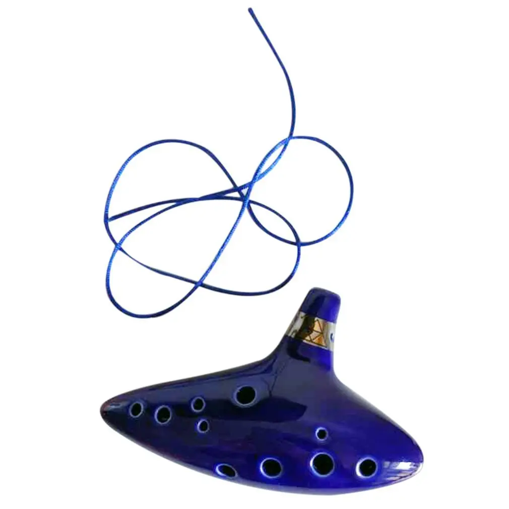12 отверстий Ocarina керамический альт C легенда о флейта музыкальный инструмент