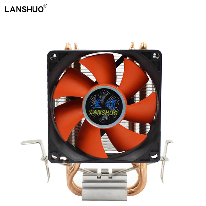 2 тепловых трубы из чистой меди радиатор ЦП 80 мм ШИМ RGB ультра тихий вентилятор