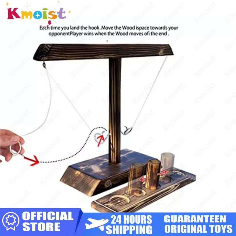 

2021 фиджет-игрушка для вечеривечерние, питьевая игра, игрушки, деревянное кольцо, игра с крючком, настольные игры, игрушка Монтессори для дет...