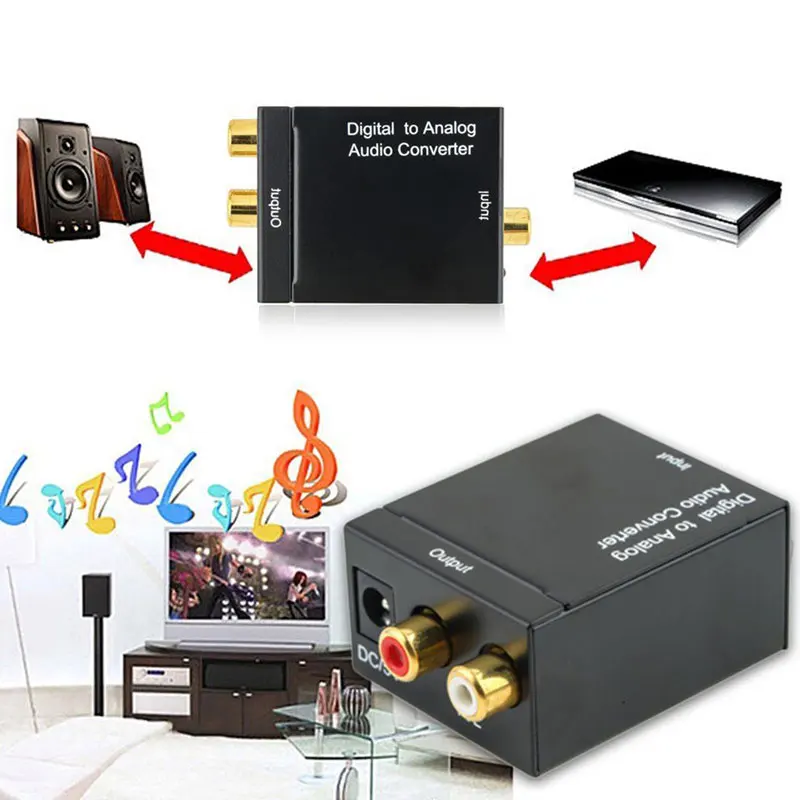 Горячий Cewaal цифровой коаксиальный аудио конвертер с кабель питания usb оптический