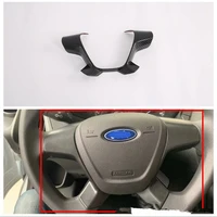 carbon fiber abs car steering wheel cover trim fit for ford transit 2017 tourneo custom 2016