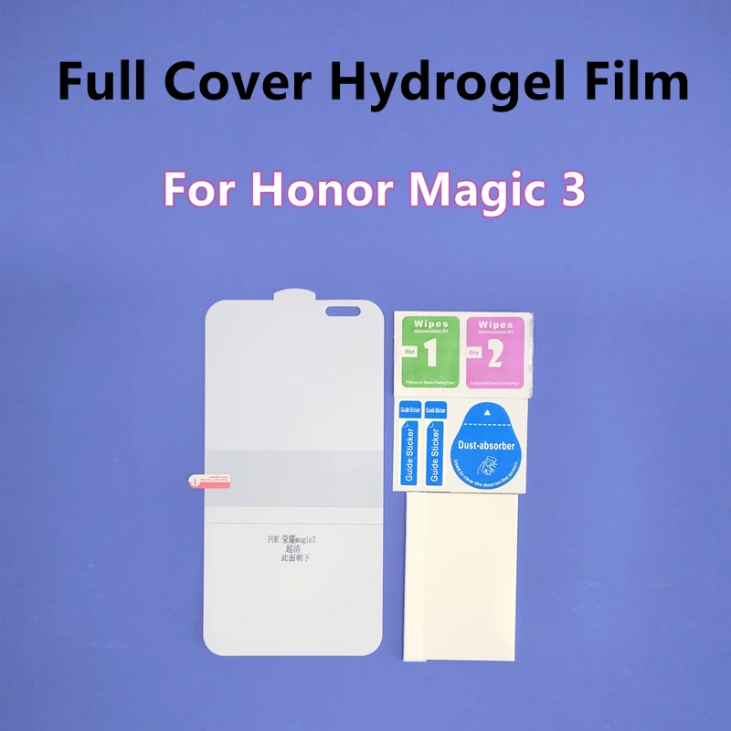 

Гидрогелевая пленка с полным покрытием для Honor Magic 3, Защитная пленка для экрана Honor Magic3, Гидрогелевая пленка из ТПУ HD, не стекло, 3 шт.