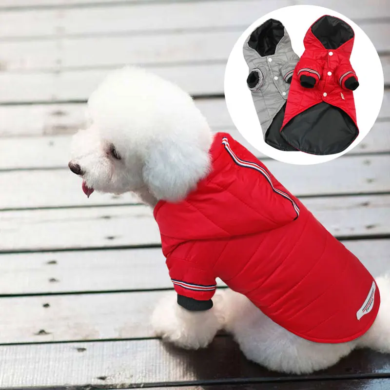 Зимняя Теплая Одежда для собак детская одежда щенков чихуахуа толстовки