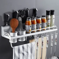 kitchen spices racks wall mounted perforated storage knife holder supplies seasoning taste small department store hanging shelf
