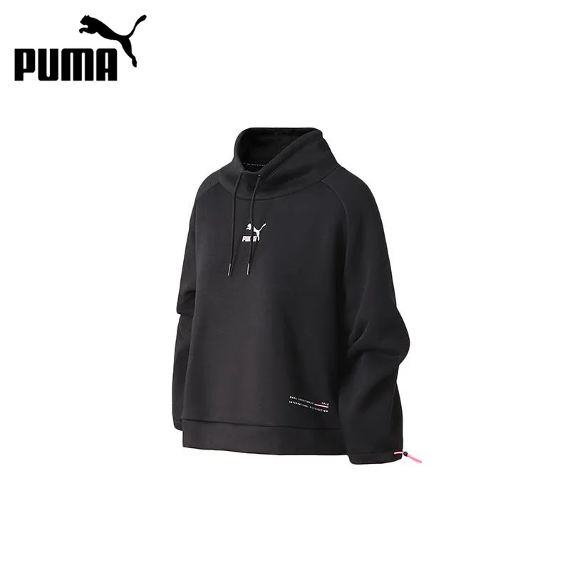 

Оригинальный Новое поступление PUMA для детских фото в стиле Воронка-свитер с круглым вырезом Wmns Для женщин пуловер рубашки с коротким рукаво...