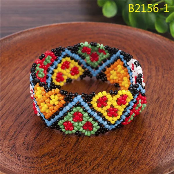 DB447 Уникальный Boho женский Печатный узор эластичный браслет из бусин тотем узор ручной работы эластичный браслет ювелирные изделия - Окраска металла: DB447