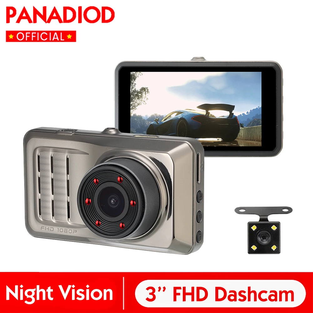 Новинка 2021 Автомобильный видеорегистратор 3 дюйма с зеркалом 1080P FHD супер ночным
