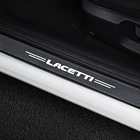 Наклейка на пороги автомобиля для Chevrolet LACETTI, 4 шт., виниловая пленка из углеродного волокна