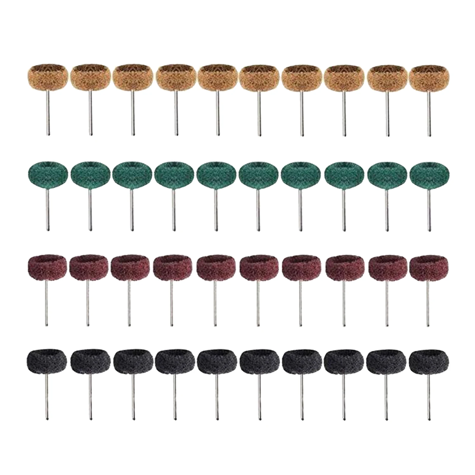 

1" Abrasive Polishing Wheel Buffing Pad Brush Set Rotary Tool 1/8" Shank