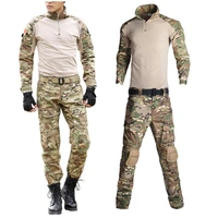 outdoor men airsoft paintball clothing military shooting uniform tactical combat camouflage shirts men pants army germen uniform