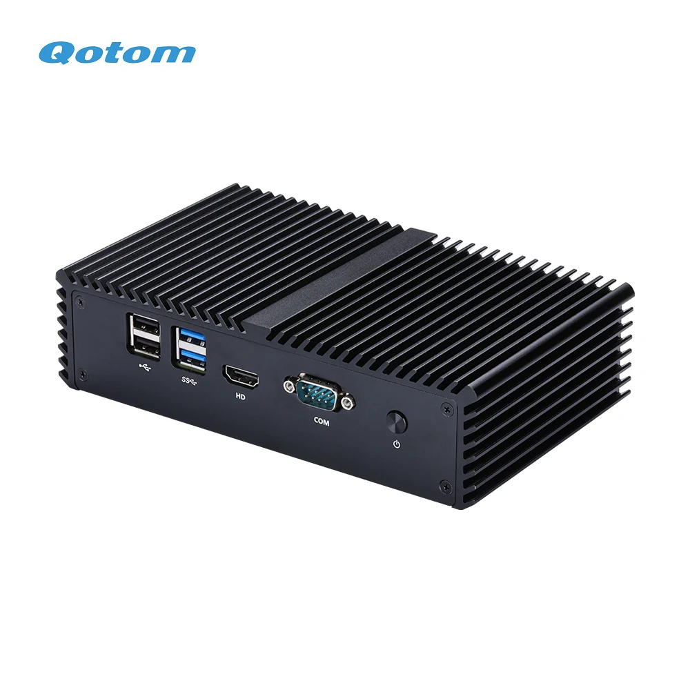 Qotom Mini PC Celeron процессор 3855U 3865U 6 LAN pfsense роутер брандмауэр Linux мини пк|Мини ПК| |